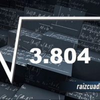 Resultado de la raíz de 3804