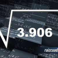 ¿Cuál es la raíz de 3906?