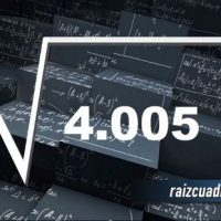 ¿Cuál es el resultado de la raíz cuadrada de 4005?