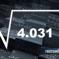 ¿Cuál es la raíz cuadrada de 4031?