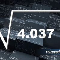 ¿Cuál es el resultado de la raíz cuadrada de 4037?