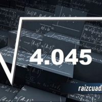 Resultado de la raíz cuadrada de 4045