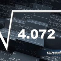 Resultado de la raíz de 4072