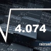 ¿Cuál es la raíz de 4074?