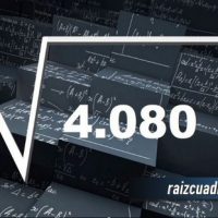 Resultado de la raíz de 4080