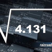 ¿Cuál es la raíz cuadrada de 4131?