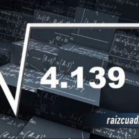 Resultado de la raíz de 4139