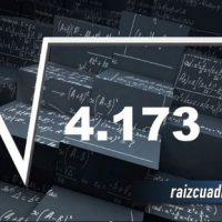 Resultado de la raíz de 4173