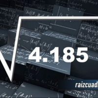 ¿Qué resultado obtenemos al resolver la raíz cuadrada de 4185?