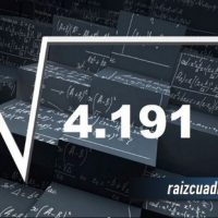 ¿Cuál es la raíz de 4191?