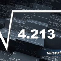 ¿Cuál es el resultado de la raíz de 4213?