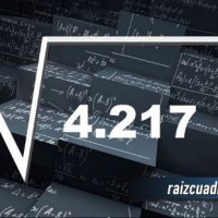 Resultado de la raíz de 4217