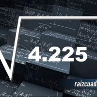 Resultado de la raíz de 4225