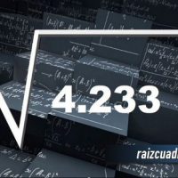 ¿Cuál es la raíz de 4233?