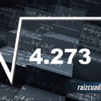 Resultado de la raíz cuadrada de 4273