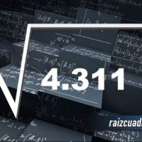 Resultado de la raíz cuadrada de 4311