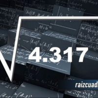 ¿Qué resultado obtenemos al resolver la raíz de 4317?