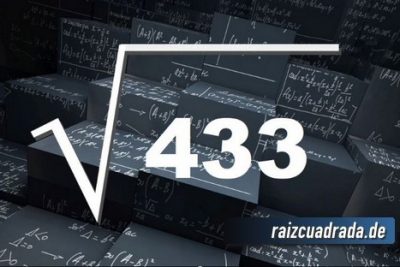 Resultado de la raíz de 433