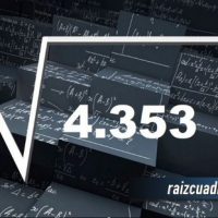 Resultado de la raíz cuadrada de 4353