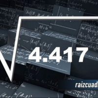 Resultado de la raíz cuadrada de 4417