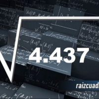 ¿Cuál es la raíz de 4437?