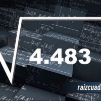 ¿Qué se obtiene al resolver la raíz cuadrada de 4483?