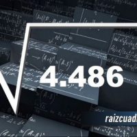 ¿Qué resultado obtenemos al resolver la raíz cuadrada de 4486?