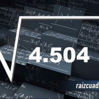 Resultado de la raíz cuadrada de 4504