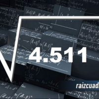 ¿Qué resultado obtenemos al resolver la raíz de 4511?