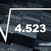 Resultado de la raíz de 4523