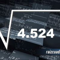 Resultado de la raíz de 4524