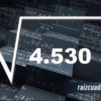 Resultado de la raíz de 4530