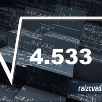 Resultado de la raíz de 4533