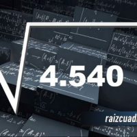 Resultado de la raíz de 4540