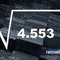 Resultado de la raíz cuadrada de 4553