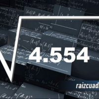 Resultado de la raíz de 4554
