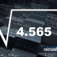¿Cuál es la raíz de 4565?