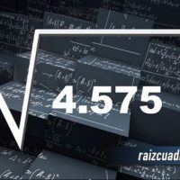 Resultado de la raíz de 4575
