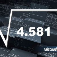 Resultado de la raíz cuadrada de 4581