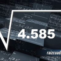 ¿Cuál es la raíz cuadrada de 4585?
