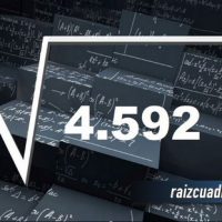 ¿Qué resultado obtenemos al resolver la raíz cuadrada de 4592?