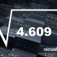 Resultado de la raíz de 4609