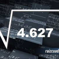 Resultado de la raíz cuadrada de 4627