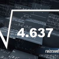 ¿Cuál es la raíz cuadrada de 4637?