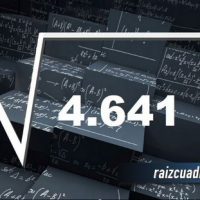 Resultado de la raíz de 4641