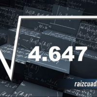 Resultado de la raíz de 4647