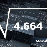 Resultado de la raíz cuadrada de 4664