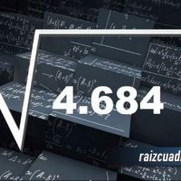 Resultado de la raíz de 4684