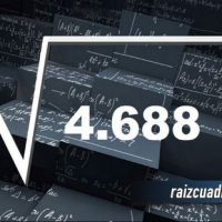 Resultado de la raíz cuadrada de 4688