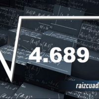 ¿Cuál es el resultado de la raíz cuadrada de 4689?